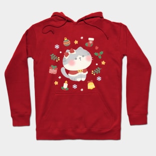 Christmas Santy Cat Hoodie